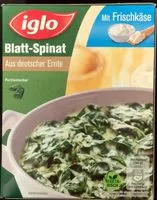 Mängden socker i Blatt-Spinat mit Frischkäse