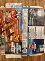 Mängden socker i Brezel-Stäbchen mit Fischfilet