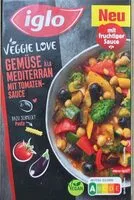 Mängden socker i Veggie Love -Mediterran