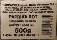 Mängden socker i Paprika Rot