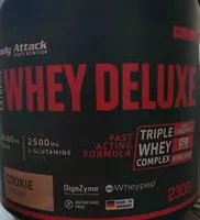 Mängden socker i Whey Deluxe Cookie Flavour