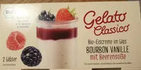 Mängden socker i Bio-Eiscreme im Glas Bourbonvanille mit Beerensoße