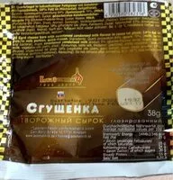 Mängden socker i Творожный сырок