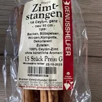 Mängden socker i Zimtstangen