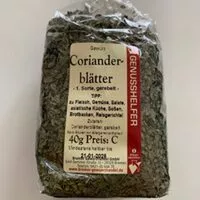 Mängden socker i Corianderblätter