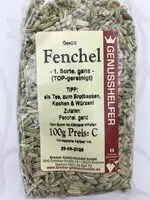 Mängden socker i Fenchel - ganz
