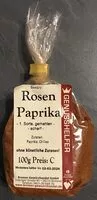 Mängden socker i Rosen Paprika - scharf