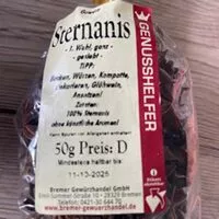 Mängden socker i Sternanis ganz