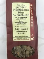 Mängden socker i geröstete Kürbiskerne - Süsse Versuchung