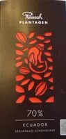Mängden socker i 70% Ecuador Edelkakao Schokolade