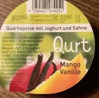 Mängden socker i Qurt Mango Vanille