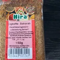 Mängden socker i Çigköfte Gewürz