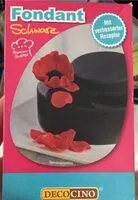 Mängden socker i Fondant, schwarz