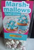 Mängden socker i Marshmallows Pastell Glitzer