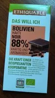 Mängden socker i Bolivien Haiti Noir 88%