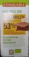 Mängden socker i Vollmilch 53% Guatemala Grand Cru Alta Verapaz