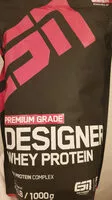 Mängden socker i ESN Designer Whey Protein Peach Yoghurt