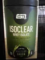 Mängden socker i Isoclear Whey Isolate Clear Whey Protein Isolate Mystery Green