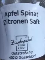 Mängden socker i Apfel spinat zitronen saft