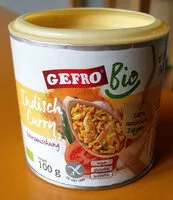 Mängden socker i Gefro Curry Indisch Bio