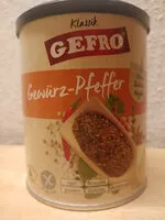 Mängden socker i Gewürz-Pfeffer