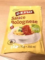 Mängden socker i Gefro Sauce Bolognese