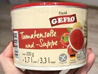 Mängden socker i Tomatensoße und Suppe