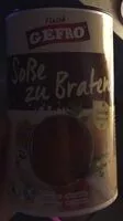 Mängden socker i Soße zu Braten