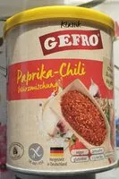 Mängden socker i Gefro Paprika-Chili Würzmischung