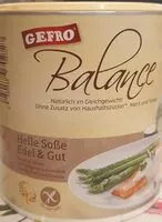 Mängden socker i Balance Helle Soße Edel & Gut