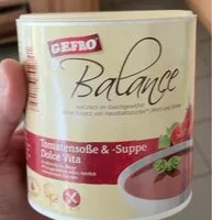 Mängden socker i Tomatensuppe und soße Dolce Vita