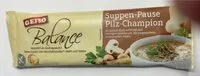 Mängden socker i Suppen-Pause Pilz-Champion