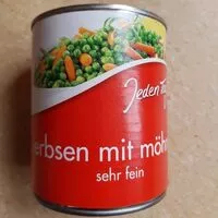 Mängden socker i Erbsen mit Möhren sehr fein