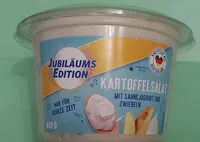 Mängden socker i Kartoffelsalat mit Sahnejoghurt und Zwiebeln