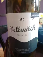 Mängden socker i Vollmilch frisch 3,7%
