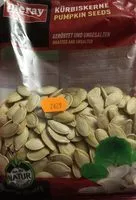 Mängden socker i Graine de citrouille grillees et non salee