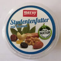 Mängden socker i Studentenfutter mit Rosinen