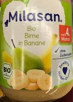 Mängden socker i Bio birne mit Banane