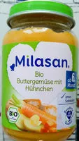 Mängden socker i Bio Buttergemüse mit Hühnchen