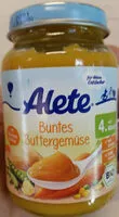 Mängden socker i Alete Buntes Buttergemüse