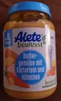 Mängden socker i Alete Buttergemüse Mit Kartoffeln Und Hühnchen