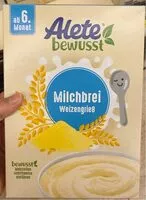 Mängden socker i Milchbrei Weizengrieß
