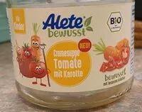 Mängden socker i Cremesuppe Tomate mit Karotte