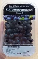 Mängden socker i Kulturheidelbeeren