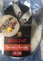 Mängden socker i Dürüm/tortilla