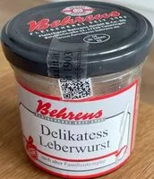 Mängden socker i Delikatess Leberwurst