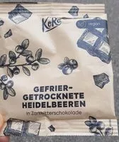 Mängden socker i Myrtille entières lyophilisées dans du chocolat noir