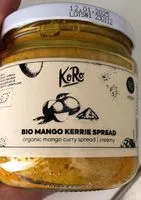 Mängden socker i Bio mango kerrie spread