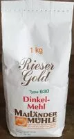 Mängden socker i Dinkelmehl 630