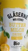 Mängden socker i Buttermilch Drink Zitrone Bio
